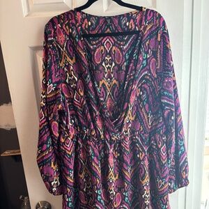 SHEIN crisscross front dress